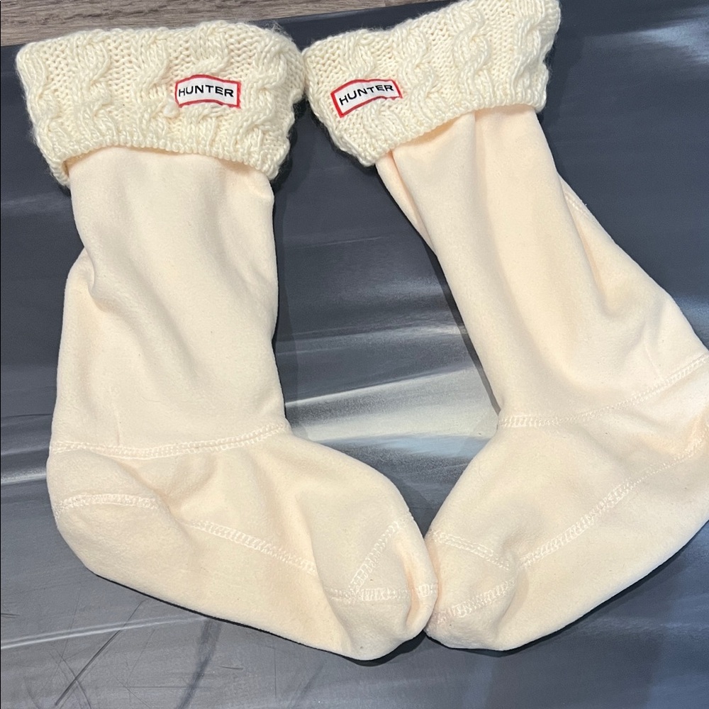 Hunter Cream Boot Liner Socks